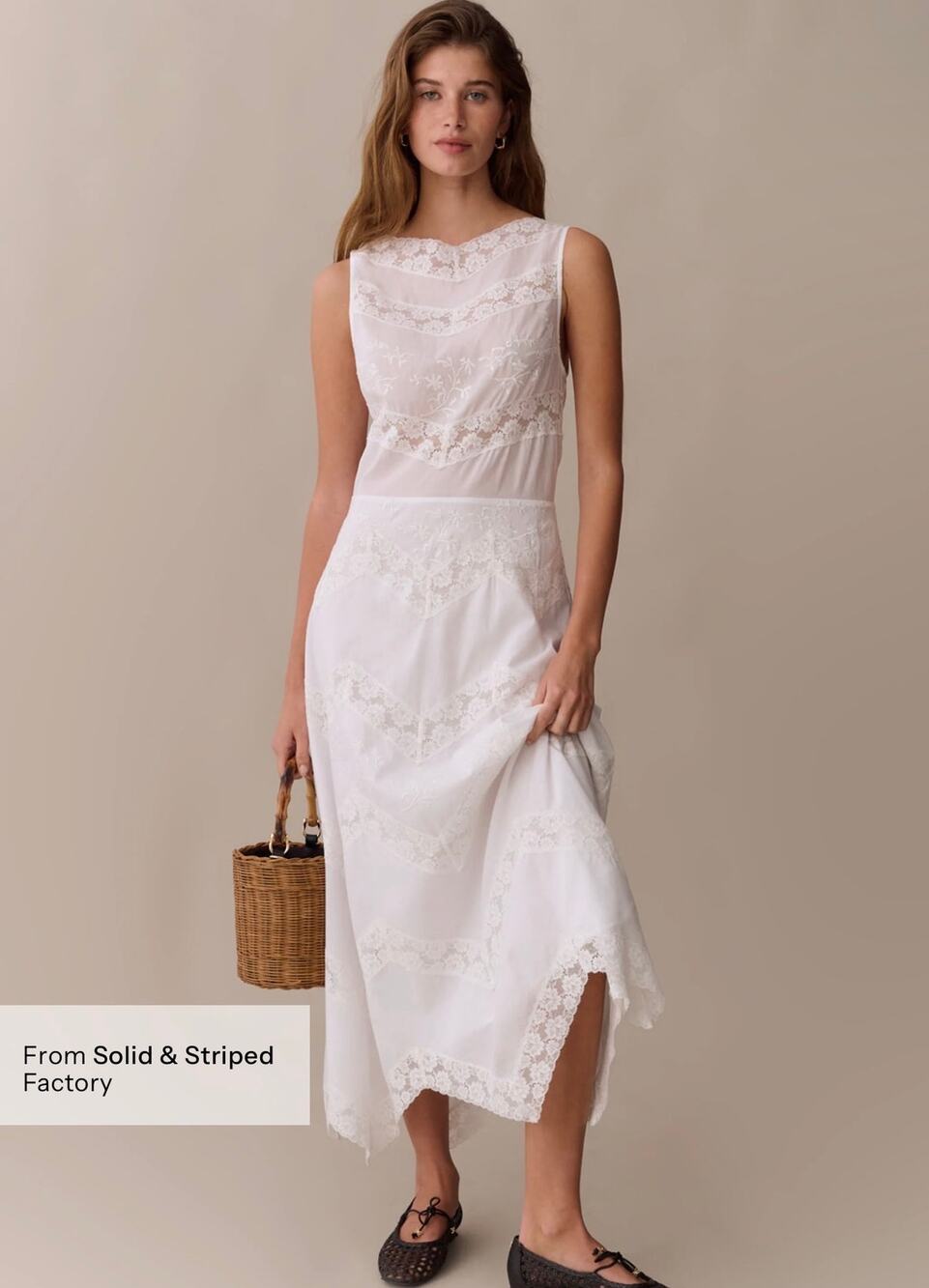 New sorella perlina Cotton Dress white lace sz 0 $422